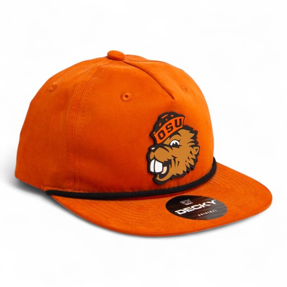 Oregon State Beavers Benny 3D Classic Rope Hat- Burnt Orange/ Black - Picture 2 of 3